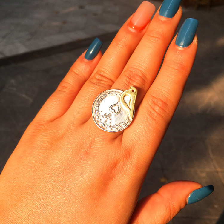 انگشتر زنانه سکه