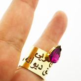 انگشتر زنانه استیل رنگ ثابت