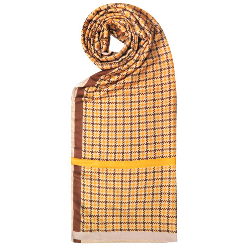 شال زنانه گالری عزیزی طرح burbery