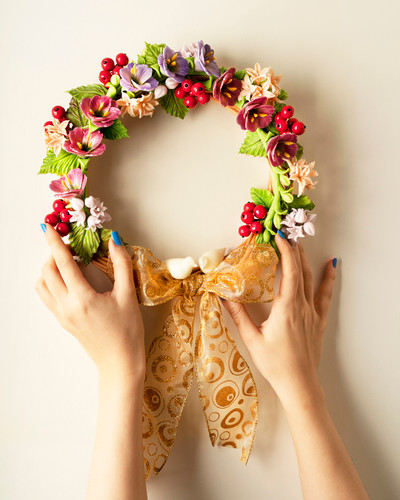 حلقه گل دستساز