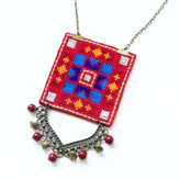 گردنبند زنانه سوزندوزی بلوچ