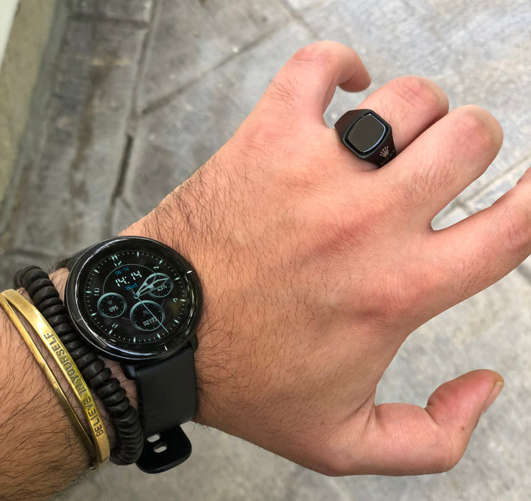 انگشتر مشکی مردانه