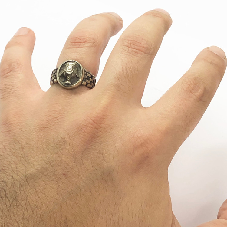 انگشتر مردانه مسی