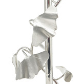 جزئیات برگ نیلوفری روی بدنه آباژور رومیزی استیل لاکچری گالری عزیزی