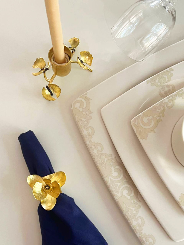 حلقه دستمال برنجی