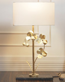 آباژور رومیزی مدرن کنارسالنی مدل گل ارکیده - نمای جلو