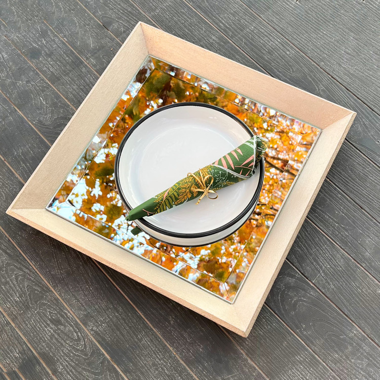 سینی پذیرایی چوبی