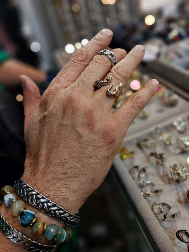 انگشتر مردانه استیل