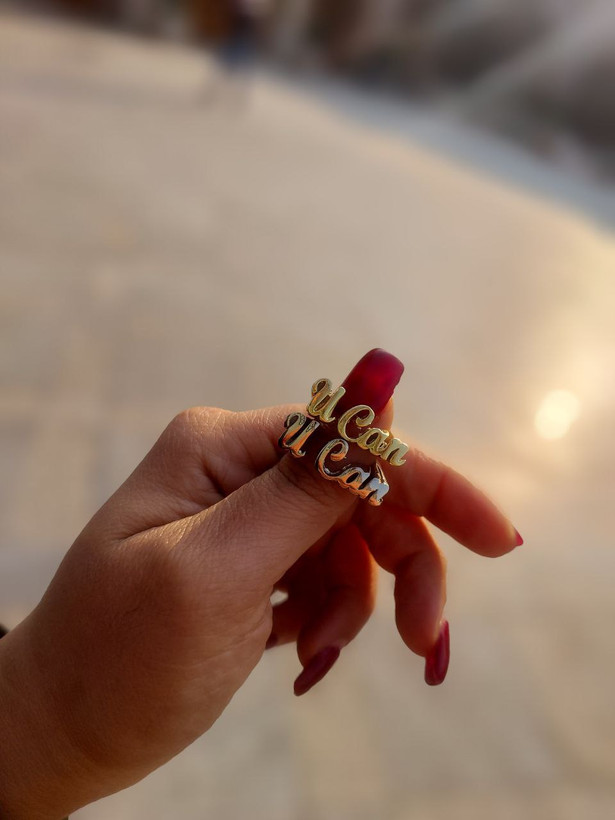 انگشتر نوشته انگلیسی