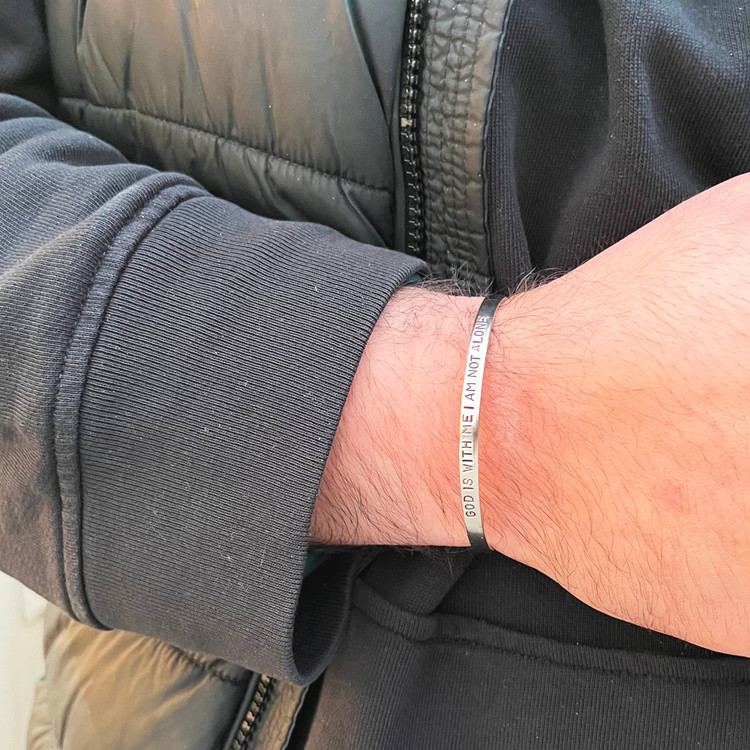 دستبند استیل مشکی