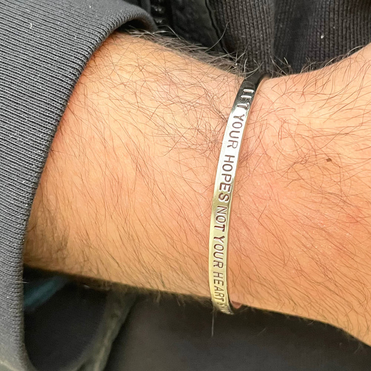 دستبند استیل مشکی مردانه