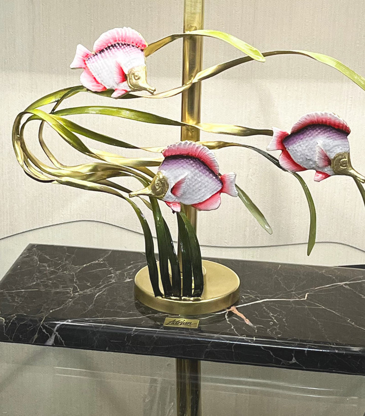 آباژور رومیزی فلزی