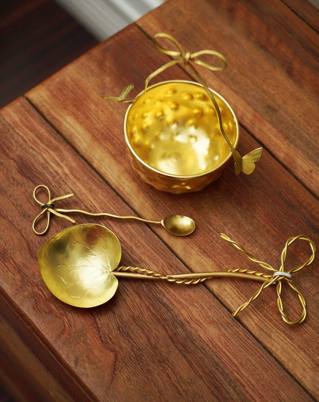 ست ظروف برنجی پذیرایی