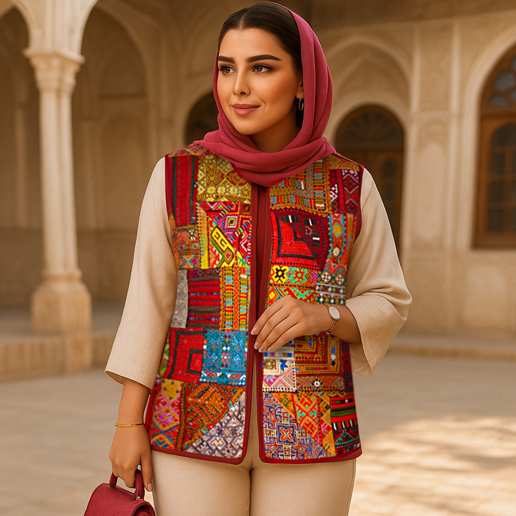جلیقه سوزندوزی مجلسی