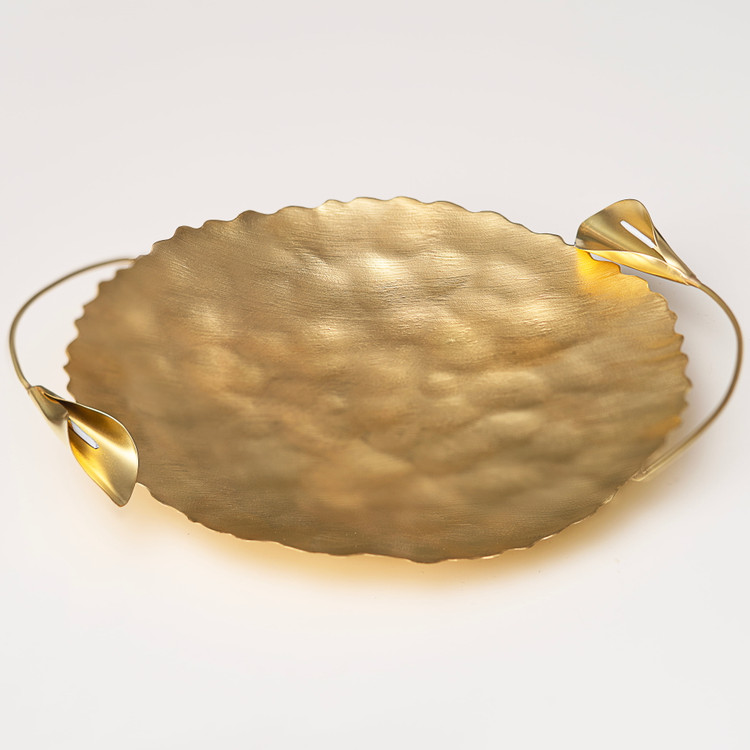 ظرف برنجی سنتی ایرانی با چکشکاری ظریف