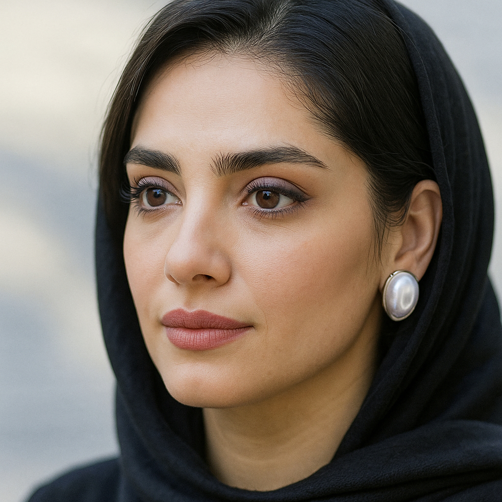 گوشواره زنانه استیل مرواریددار براق