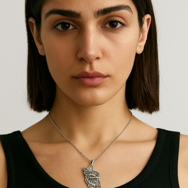 خرید گردنبند استیل زنانه