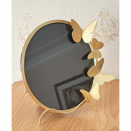 قاب عکس رومیزی برنجی بیضی سایز 18×13 سانتیمتر