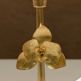 چراغ خواب رومیزی برنجی مدل گل ارکیده گالری عزیزی