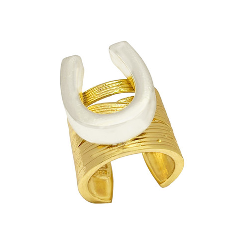 انگشتر زنانه مدل نعل بزرگ کپی