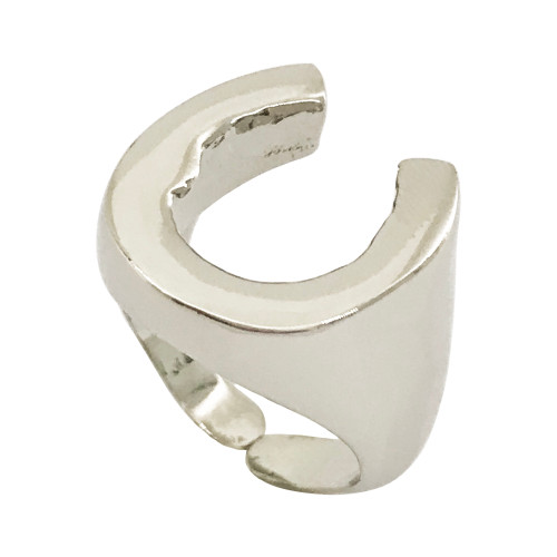 انگشتر استیل گالری عزیزی طرح نعل مدل 15830 کپی