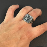 انگشتر مردانه نقره شیک ایرانی