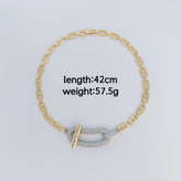 خرید گردنبند زنانه استیل آبکاری طلا 18 عیار