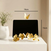 قاب عکس رومیزی برنجی دستساز مدل گلهای ارکیده با طراحی ظریف و هنری