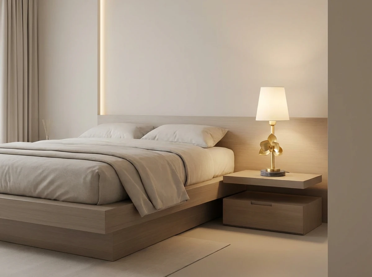 خرید چراغ خواب رومیزی برنجی فانتزی