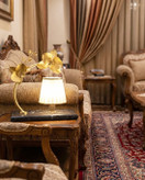 خرید آباژور رومیزی برنجی مدل ارکیده