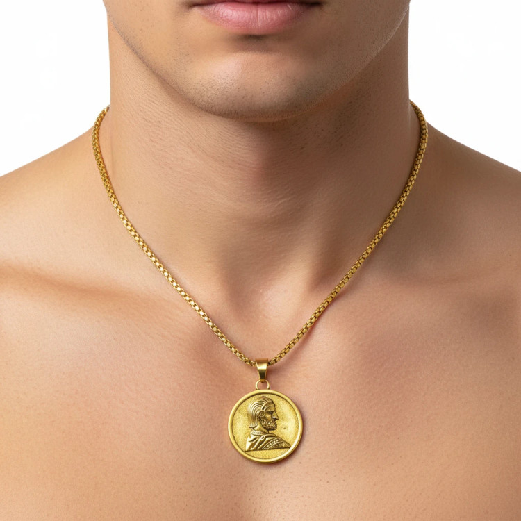 گردنبند مردانه استیل رنگ ثابت