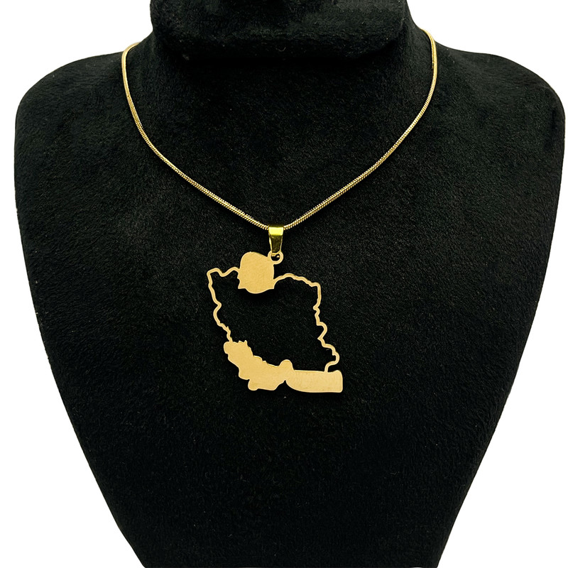 گردنبند گالری عزیزی مدل ایران
