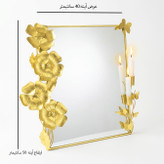 آینه و شمعدان دستساز هنری خاص و لوکس