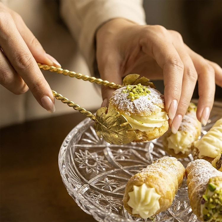 انبر سرو پذیرایی برای سرو شیرینی و مزه